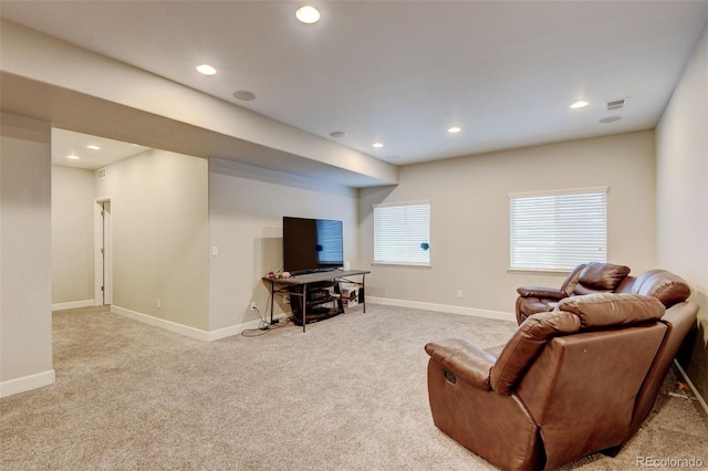 8071 Tabor St, Arvada, CO 80005 - living area with carpet flooring and recessed lighting