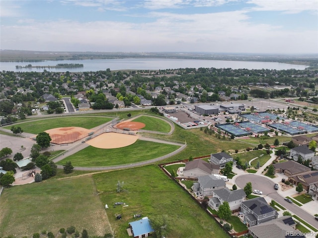 8071 Tabor St, Arvada, CO 80005 - aerial view of property and surrounding area with a nearby body of water