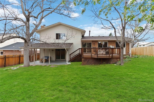 1768 E Jamison Ave, Centennial, CO 80122 - rear view of property with a patio area, a deck, and brick siding