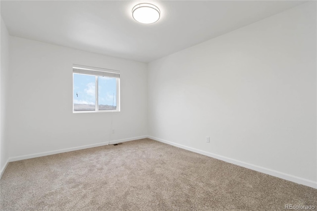 view of carpeted empty room