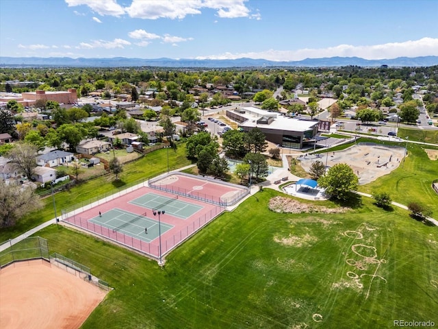 2006 E 97th Ave, Thornton, CO 80229 - aerial view of residential area with mountains