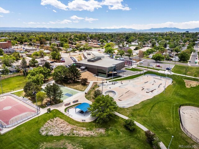 2006 E 97th Ave, Thornton, CO 80229 - aerial perspective of suburban area featuring a mountainous background
