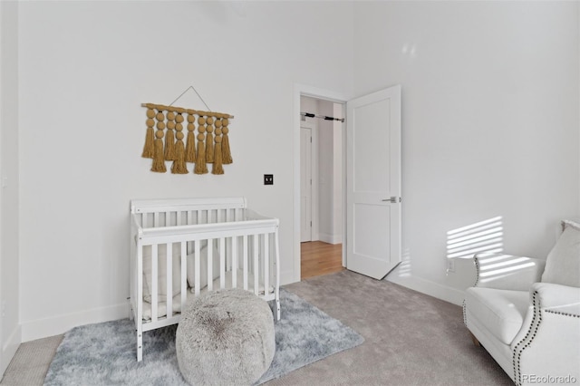 bedroom featuring carpet flooring