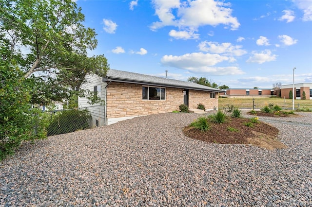 view of rear view of property