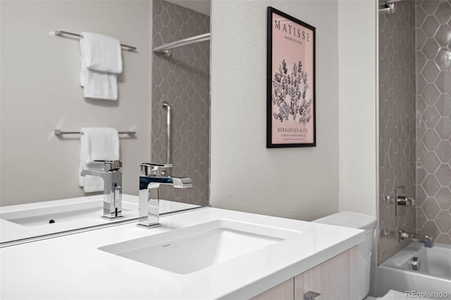 3480 E 31st Ave, Denver, CO 80205 - bathroom featuring vanity and shower / tub combination