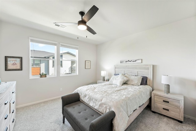 2078 Autumn Moon Dr Unit 3, Windsor, CO 80550 - bedroom with light colored carpet and a ceiling fan