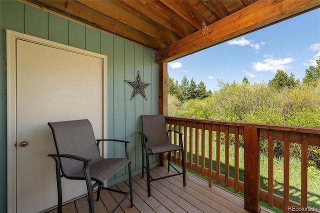 300 Sterling Way Unit 3, Fraser, CO 80442 - view of wooden balcony with a deck
