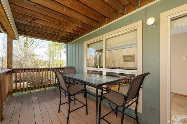 300 Sterling Way Unit 3, Fraser, CO 80442 - wooden terrace featuring outdoor dining space