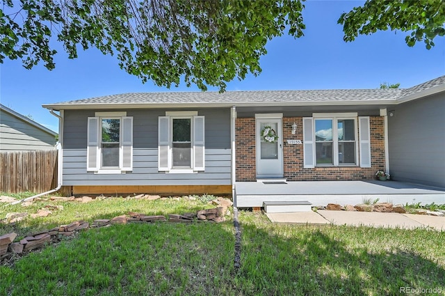 19155 E Kansas Dr, Aurora, CO 80017 - view of front of property featuring brick siding