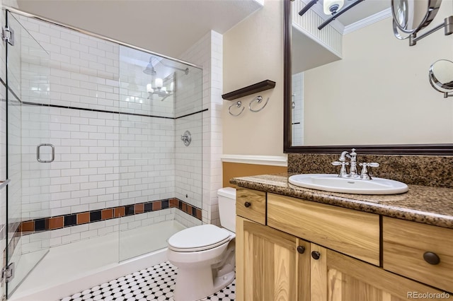 940 Kearney St, Denver, CO 80220 - full bathroom featuring a stall shower and vanity