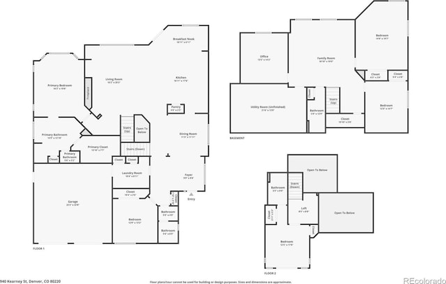 940 Kearney St, Denver, CO 80220 - view of floor plan / room layout