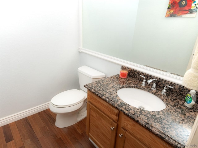 9864 Carmel Ct, Lone Tree, CO 80124 - half bath with vanity and wood finished floors