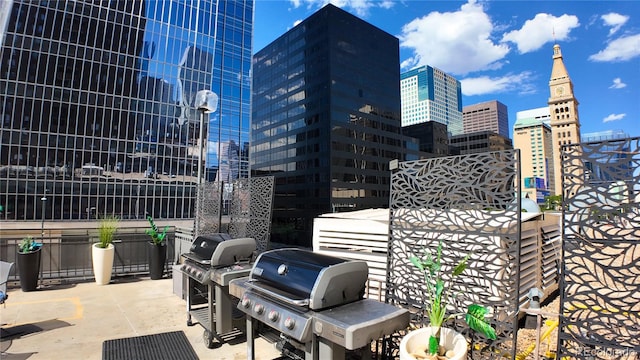 view of patio / terrace featuring grilling area