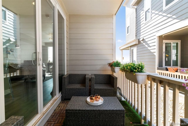 balcony with an outdoor living space