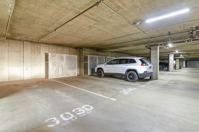 view of parking deck