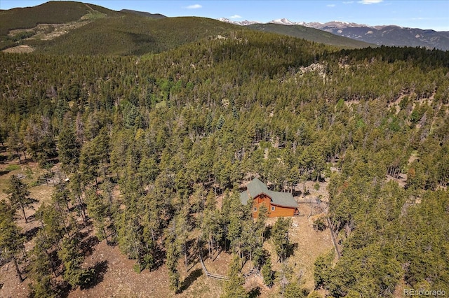 property view of mountains with a view of trees