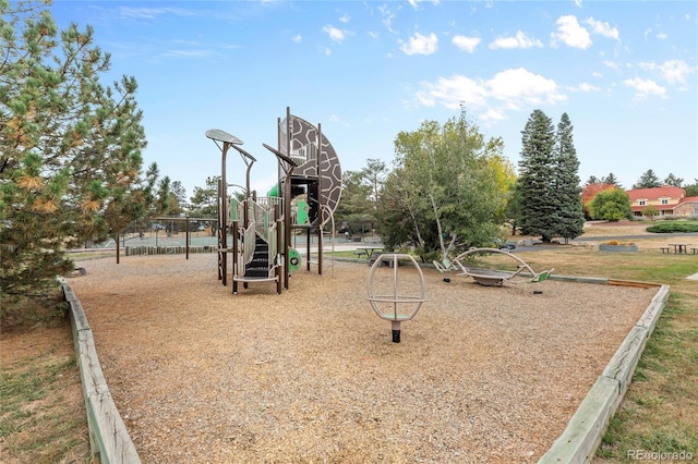 view of jungle gym