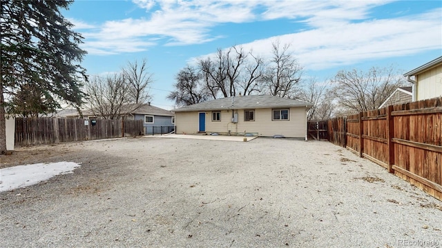 view of back of property