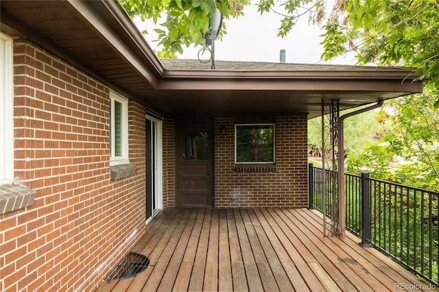 654 S Shoshone St, Denver, CO 80223 - view of wooden terrace