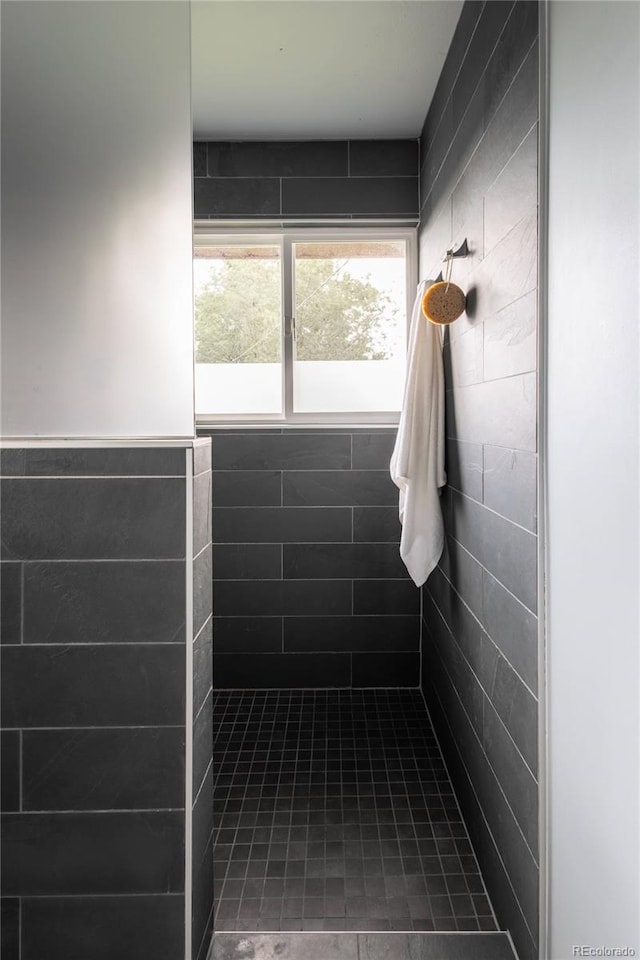 654 S Shoshone St, Denver, CO 80223 - full bath featuring a tile shower
