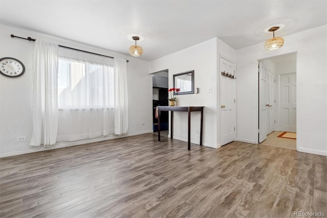 interior space featuring light hardwood / wood-style floors