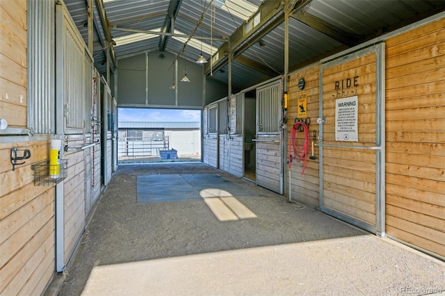 view of horse barn