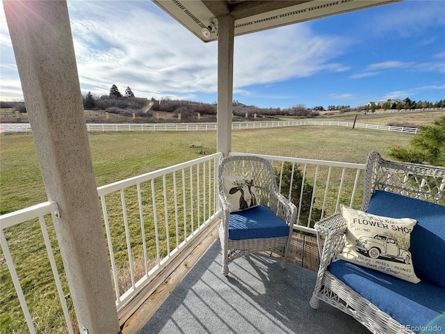 595 W Oak Hill Ln, Castle Rock, CO 80108 - deck featuring a rural view