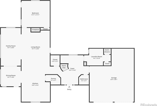 595 W Oak Hill Ln, Castle Rock, CO 80108 - floor plan / room layout