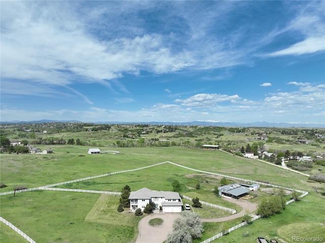 595 W Oak Hill Ln, Castle Rock, CO 80108 - aerial view of sparsely populated area with mountains