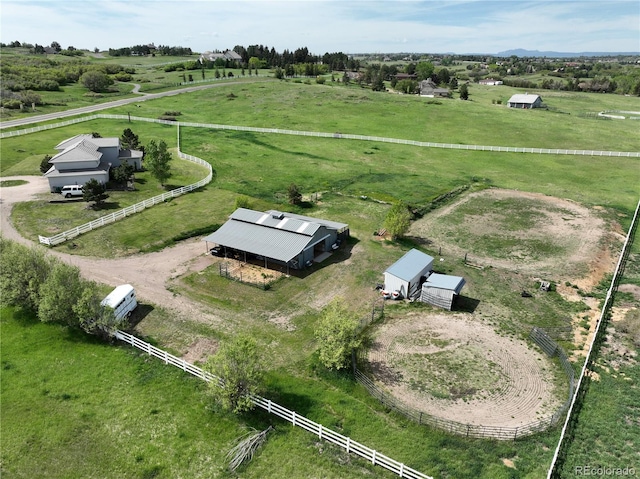 595 W Oak Hill Ln, Castle Rock, CO 80108 - aerial view of sparsely populated area with a pastoral area