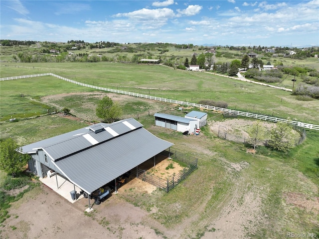 595 W Oak Hill Ln, Castle Rock, CO 80108 - aerial view of sparsely populated area featuring a pastoral area