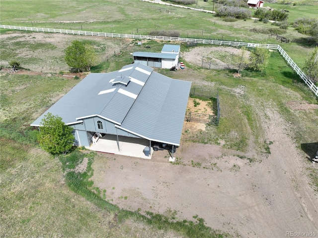 595 W Oak Hill Ln, Castle Rock, CO 80108 - aerial view of sparsely populated area with a pastoral area