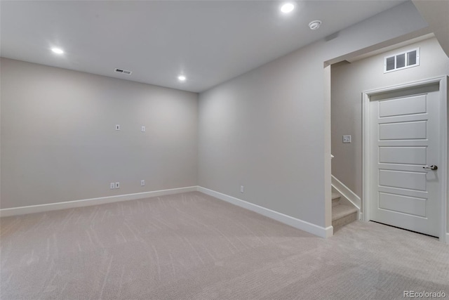 view of carpeted empty room