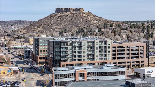 city view with a mountain view