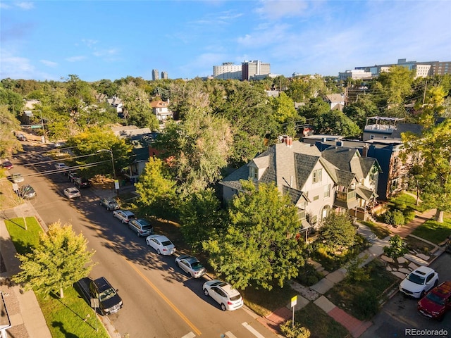 2358 N Ogden St Unit B, Denver, CO 80205 - drone / aerial view of a tree filled landscape