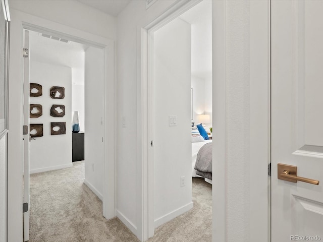 2050 S Holly St Unit 1, Denver, CO 80222 - hall with carpet flooring and baseboards