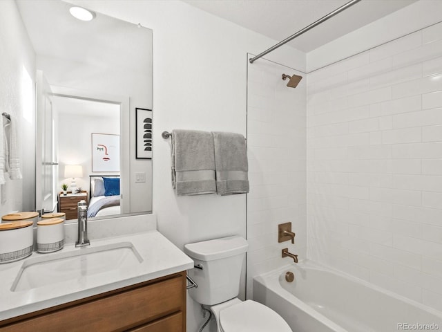 2050 S Holly St Unit 1, Denver, CO 80222 - ensuite bathroom featuring vanity and tub / shower combination