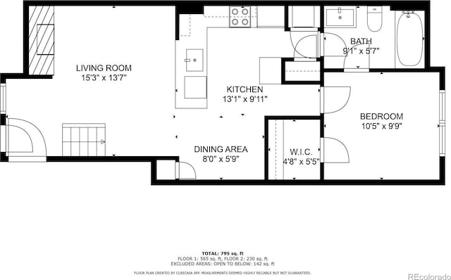 3026 W Prentice Ave Unit H, Littleton, CO 80123 - view of home floor plan