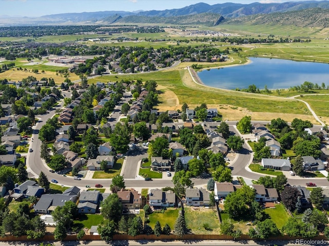 5903 S Ward St, Littleton, CO 80127 - aerial view of residential area featuring a water and mountain view