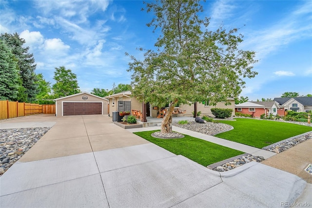 6015 S Milwaukee Way, Centennial, CO 80121 - ranch-style house with driveway and an outbuilding