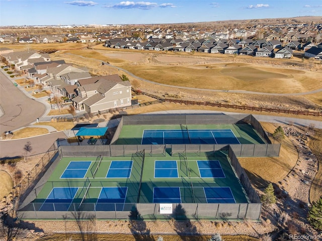 bird's eye view featuring a residential view