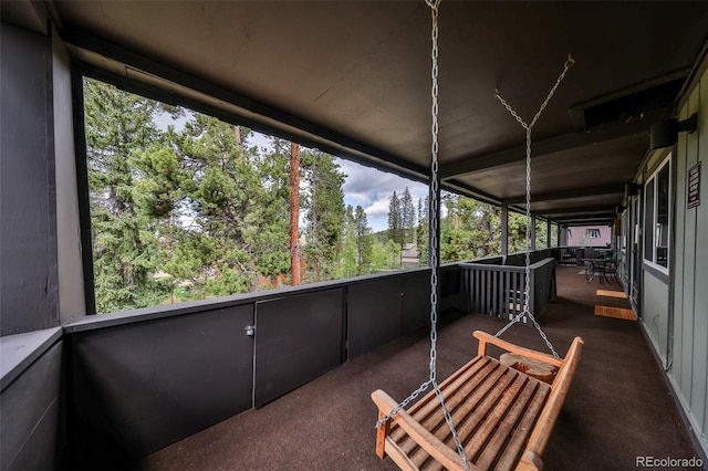 446 Hi Country Drive 17 & 18, Winter Park, CO 80482 - view of unfurnished sunroom