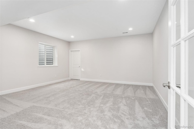 7051 S White Crow Way, Aurora, CO 80016 - empty room featuring carpet flooring, recessed lighting, and baseboards