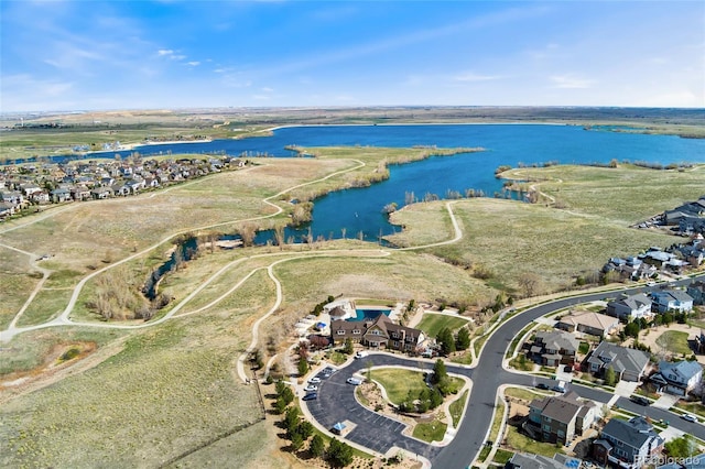 7051 S White Crow Way, Aurora, CO 80016 - aerial view of property's location with a nearby body of water and nearby suburban area