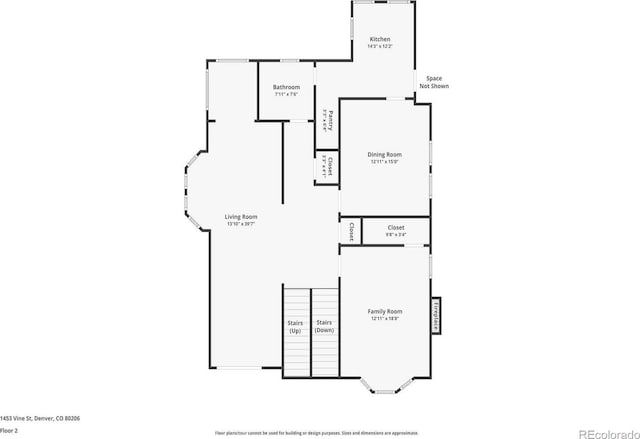 1453 Vine St, Denver, CO 80206 - room layout