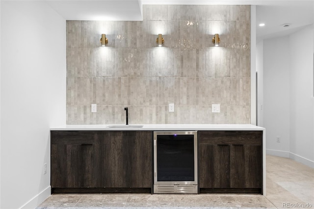 2378 S Bannock St, Denver, CO 80223 - bar area featuring beverage cooler and a sink