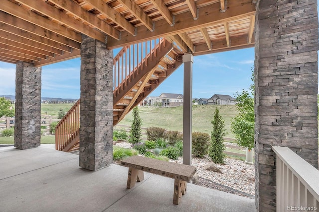 9055 Swan River St, Littleton, CO 80125 - view of patio with stairway