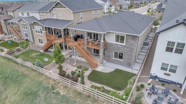 9055 Swan River St, Littleton, CO 80125 - aerial perspective of suburban area