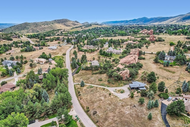 6227 Colorow Dr, Morrison, CO 80465 - drone / aerial view with a mountain view