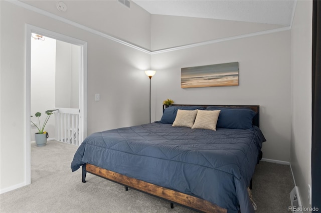 4262 E Maplewood Way, Centennial, CO 80121 - bedroom with carpet flooring, lofted ceiling, and baseboards